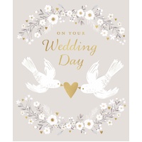 Card - On Your Wedding Day Love Birds