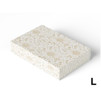 Gift Box Large - Botanic Gold on White