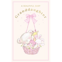 Card - Beautiful Baby Granddaughter Basket