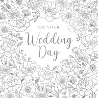Card - On Your Wedding Day Roses