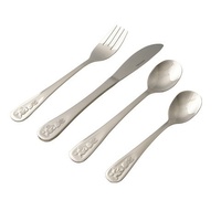 Cutlery Set 4 Piece S/Steel Bunny