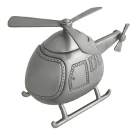 Money Box - Helicopter Pewter