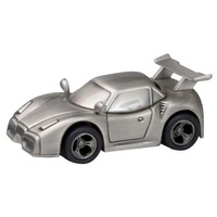 Money Bank Pewter Finish Sports Car