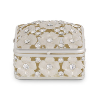 Trinket Box Embossed w/Daisies