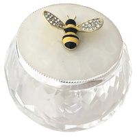 Epoxy & Glass Trinket Box w/ Bee