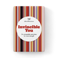 24 Inspirational Affirmation Cards - Invincible You