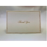 Sympathy Thank You Gold Foiled Cards (Pk 10)