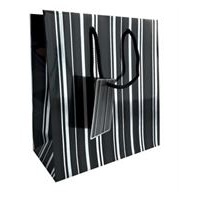 Gift Bag - Mini Black Stripes