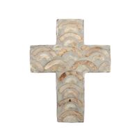 Aditi Inlay Ivory/Grey Cross - Small