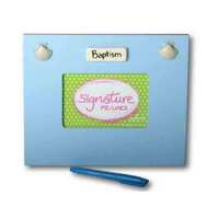 Signature Frame - Baptism (Blue with Shell)
