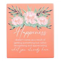 Botanica Happiness Verse Plaque