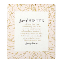 Greenery Soul Sisters Verse Plaque