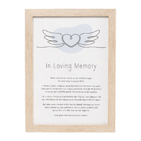 Gift Of Words In Loving Memory Plaque