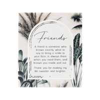 Exotic Friends Verse Plaque