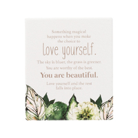 Greenhouse Self Love Verse Plaque