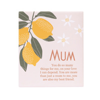 Tuscan Sun Mum Verse Plaque