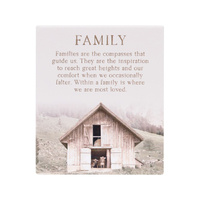 Rustic Meadow Family Verse Plaque