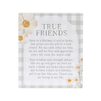 Rustic Meadow True Freinds Verse Plaque