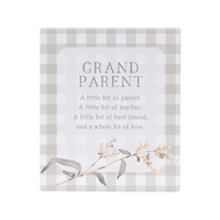 Rustic Meadow Grandparent Verse Plaque