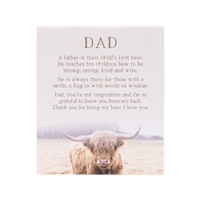 Rustic Meadow Dad Verse Plaque