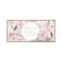 Love, Vera Happiness Framed Canvas