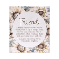 Saddle & Bloom Friend Verse Plaque