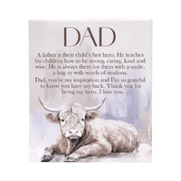 Saddle & Bloom Dad Verse Plaque
