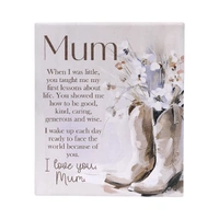 Saddle & Bloom Mum Verse Plaque
