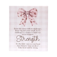 Saddle & Bloom Strength Verse Plaque