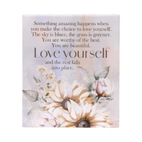 Saddle & Bloom Love Verse Plaque