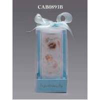 Candle Christening Boy Boxed 6x2