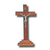 Standing Wood Crucifix - 230 x 110mm