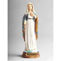 Statue 23cm Resin - Sacred Heart Mary (Immaculate Heart) 
