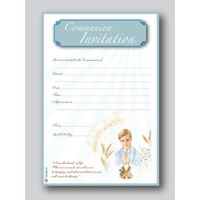 Communion Invitation- Boy 20 Sheets/Envelopes