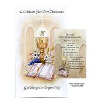 Communion Card With Laminated Card