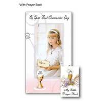 Communion Card Girl With Book