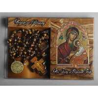 Rosary Tiger Eye - Our Lady of Perpetual Help