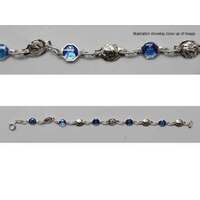 Bracelet Sterling Silver Enamel Miraculous Gift Boxed - 4mm Beads