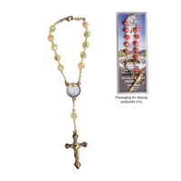 Car Rosary with Clasp-August (One decade)
