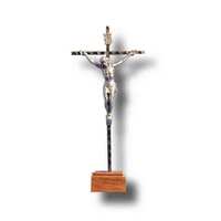 Standing Metal Crucifix - 160 x 70mm