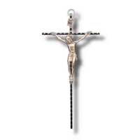 Crucifix Metal Wall Silver- 180 x 90mm