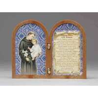 Plaque Plastic Folding Gold Foil St Anthony- (90x120mm)