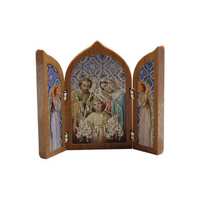 Plastic Plaque - Holy Family- (100x60mm)