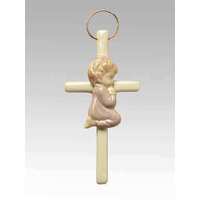 Porcelain Cross Girl Praying