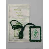 Scapular - Green with leaflet