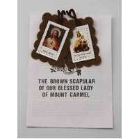 Scapular - Brown with Leaflet