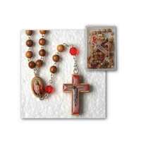Rosary Necklace Olive Wood SHJ - 6mm Beads