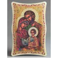 Plastic Plaque Holy Family Icon-(240x155mm)