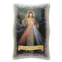 Plastic Plaque Divine Mercy-(240x155mm)