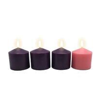 Candle Advent Set of 4 - 75 x 75mm (3"x3")
